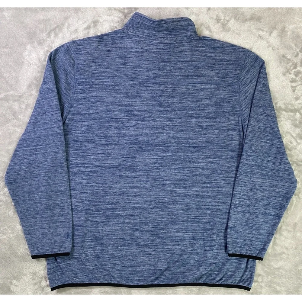Avalanche Quarter Zip Pullover Mens XXL Blue Heather Outdoor Performance Sweater